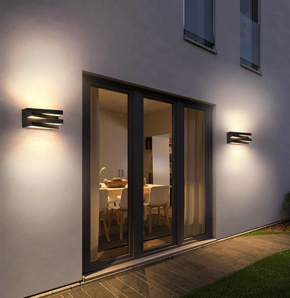 Modern Geo Outdoor & Indoor LED Wall Light
